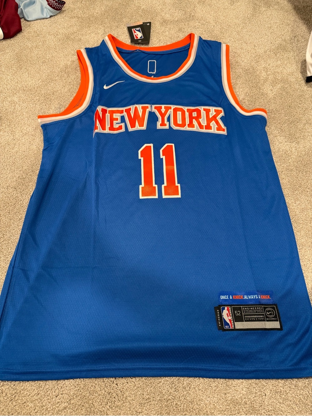 Nike New York Knicks Blue #11 Brunson home jersey